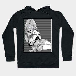 Waifu Material Hentai Otaku Ahegao Lewd Anime Busty Girl Hoodie